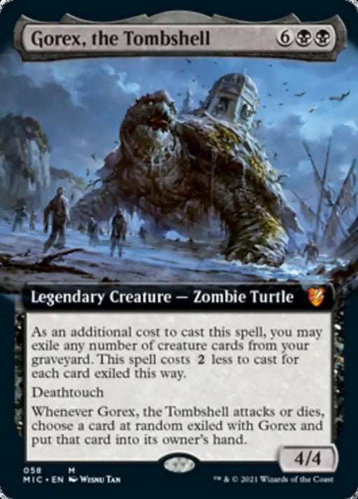 Gorex the Tombshell (Extended Art) [Innistrad: Midnight Hunt Commander] - MTG Single