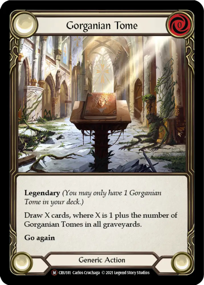 Gorganian Tome [Crucible of War Unlimited] Unlimited Rainbow Foil - Flesh And Blood Single