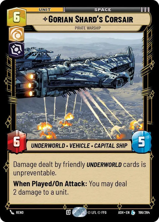Gorian Shard's Corsair - Pirate Warship (196/264) [Ashes of the Empire]