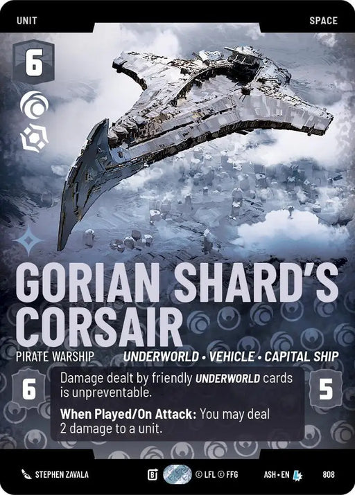 Gorian Shard's Corsair - Pirate Warship (Prestige) (808) [Ashes of the Empire]