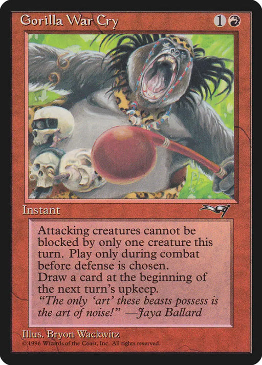 Gorilla War Cry (Red Rattle Drum) [Alliances] - MTG Single