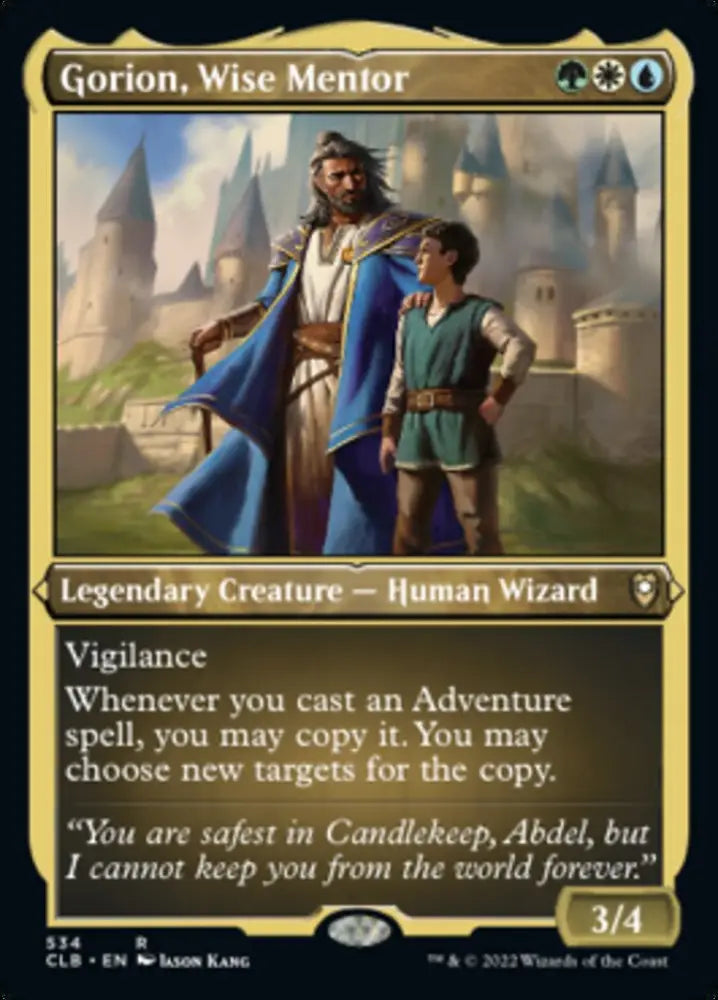 Gorion Wise Mentor (Foil Etched) [Commander Legends: Battle for Baldur’s Gate] - MTG Single
