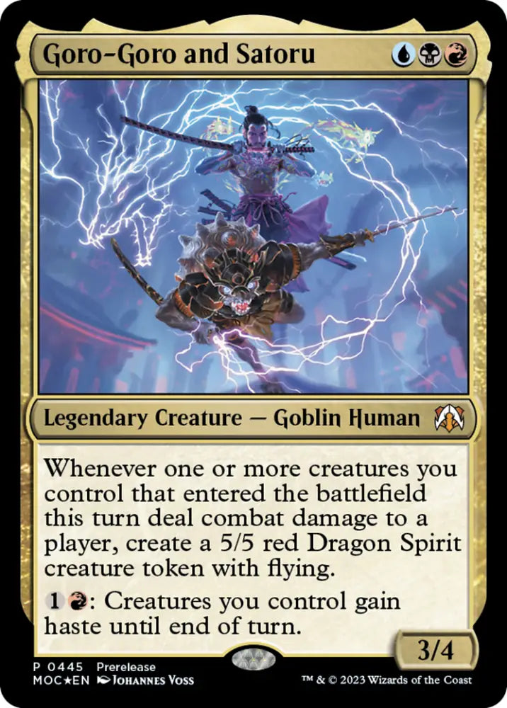Goro-Goro and Satoru [March of the Machine Commander Prerelease Promos] - MTG Single
