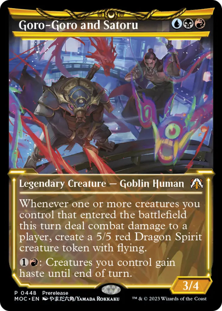 Goro-Goro and Satoru (Showcase Planar Booster Fun) [March of the Machine Commander Prerelease Promos] - MTG Single