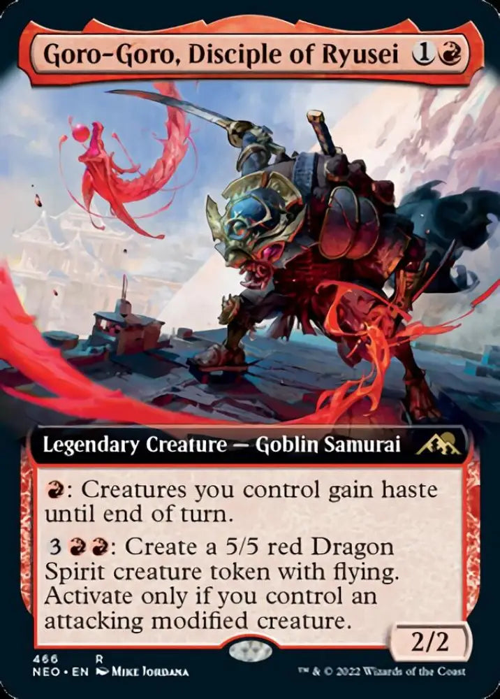 Goro-Goro Disciple of Ryusei (Extended Art) [Kamigawa: Neon Dynasty] - MTG Single