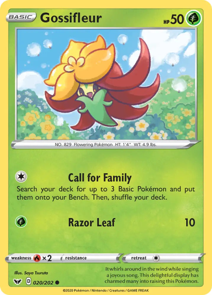 Gossifleur (020/202) [Sword & Shield: Base Set] - Pokemon Single