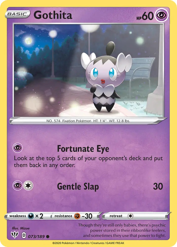 Gothita (073/189) [Sword & Shield: Darkness Ablaze] - Pokemon Single
