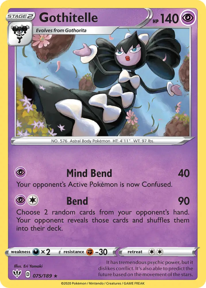 Gothitelle (075/189) [Sword & Shield: Darkness Ablaze] - Pokemon Single