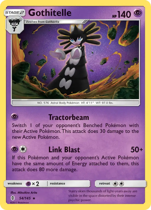 Gothitelle (54/145) [Sun & Moon: Guardians Rising] - Pokemon Single