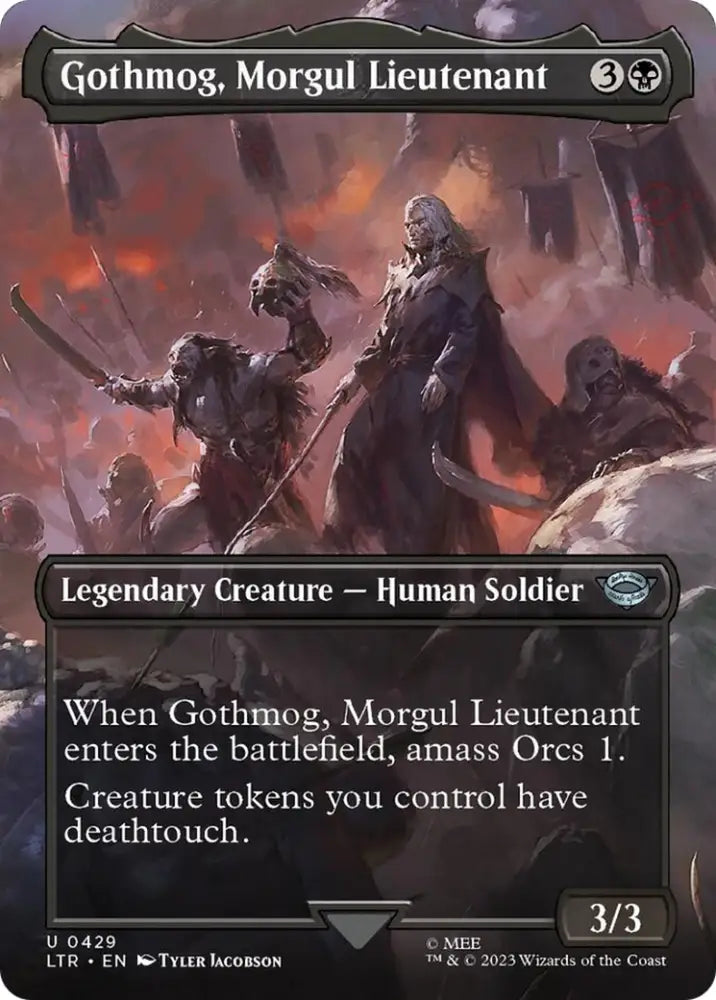Gothmog Morgul Lieutenant (Borderless Alternate Art) [The Lord of the Rings: Tales of Middle-Earth] - MTG Single