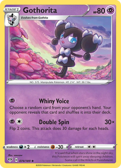 Gothorita (074/189) [Sword & Shield: Darkness Ablaze] - Pokemon Single