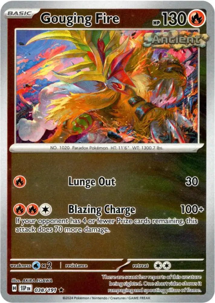 Gouging Fire (038/191) [Scarlet & Violet: Surging Sparks] - Pokemon Single