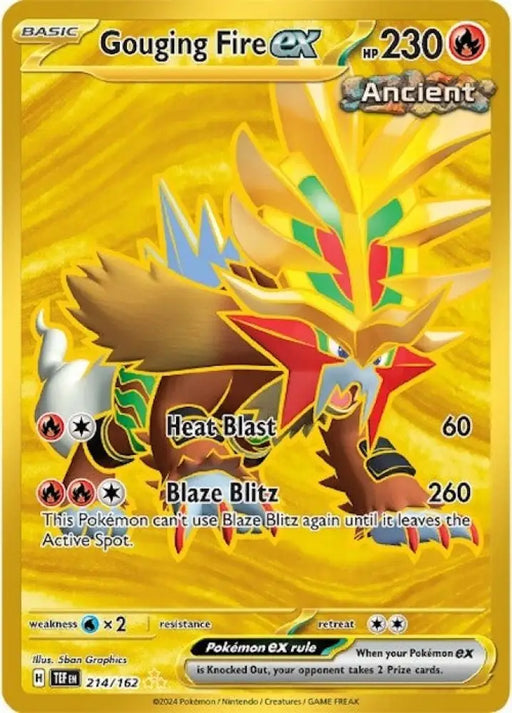 Gouging Fire ex (214/162) [Scarlet & Violet: Temporal Forces] - Pokemon Single