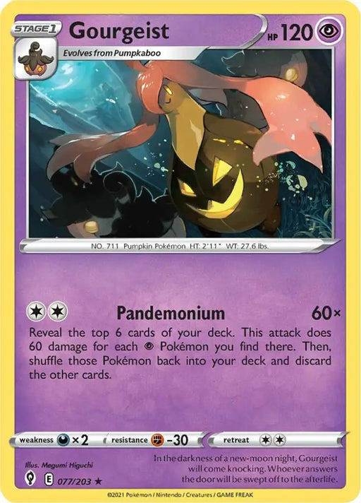 Gourgeist (077/203) [Sword & Shield: Evolving Skies] - Pokemon Single
