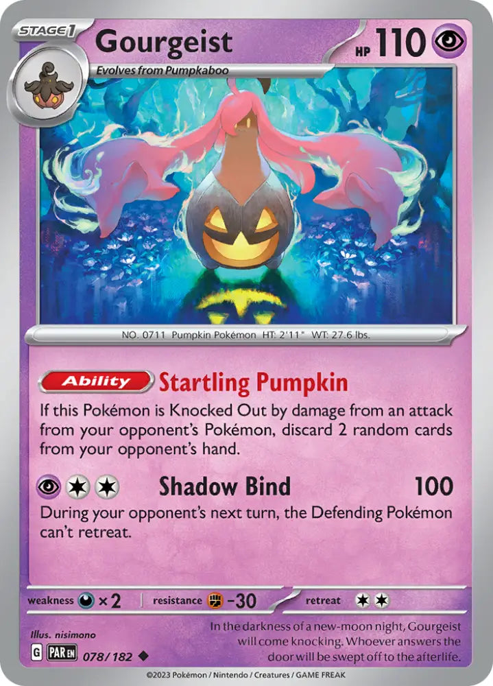 Gourgeist (078/182) [Scarlet & Violet: Paradox Rift] - Pokemon Single