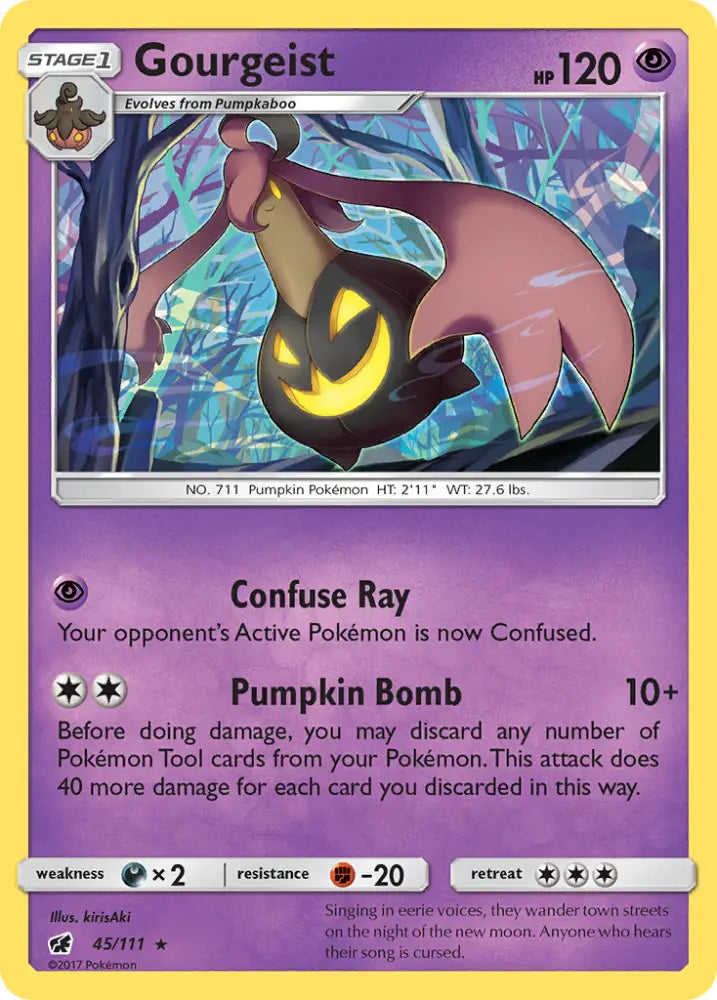Gourgeist (45/111) [Sun & Moon: Crimson Invasion] - Pokemon Single