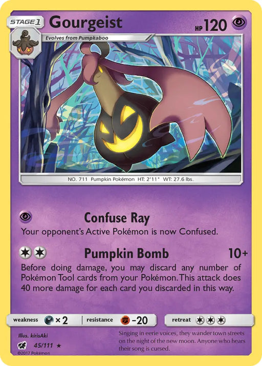 Gourgeist (45/111) [Sun & Moon: Crimson Invasion] - Pokemon Single