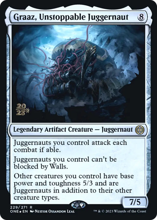 Graaz Unstoppable Juggernaut [Phyrexia: All Will Be One Prerelease Promos] - MTG Single