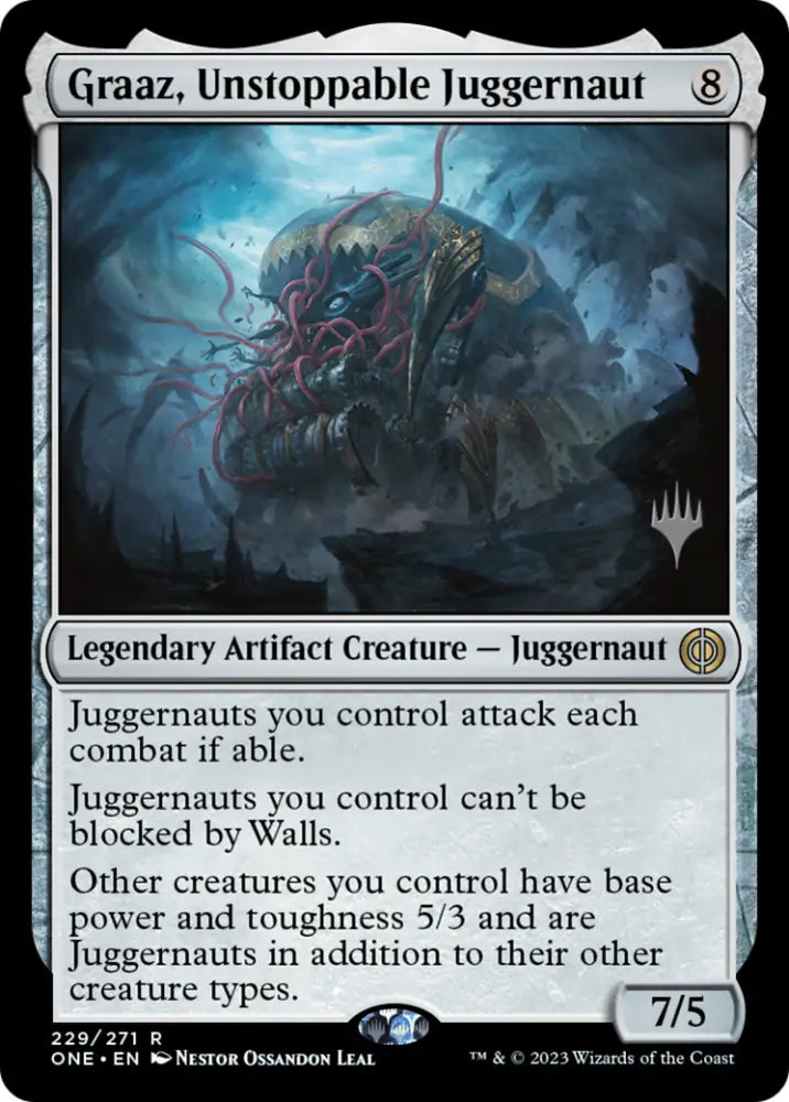 Graaz Unstoppable Juggernaut (Promo Pack) [Phyrexia: All Will Be One Promos] - MTG Single