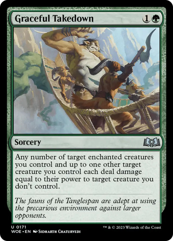 Graceful Takedown [Wilds of Eldraine] - MTG Single