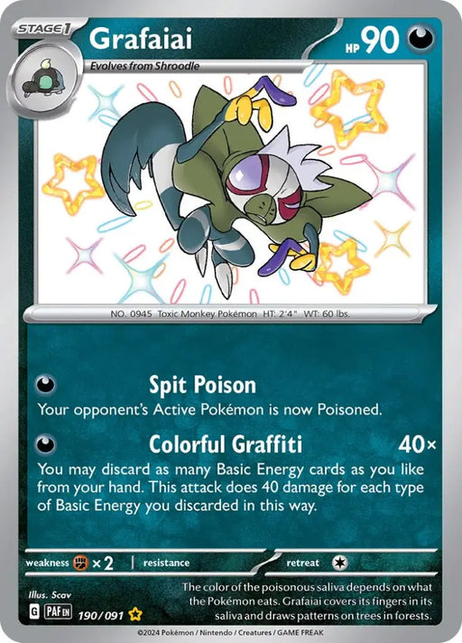 Grafaiai (190/091) [Scarlet & Violet: Paldean Fates] - Pokemon Single