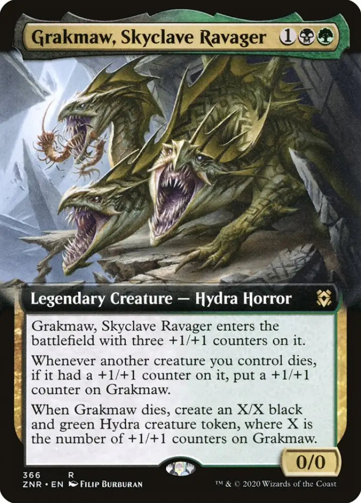 Grakmaw Skyclave Ravager (Extended Art) [Zendikar Rising] - MTG Single