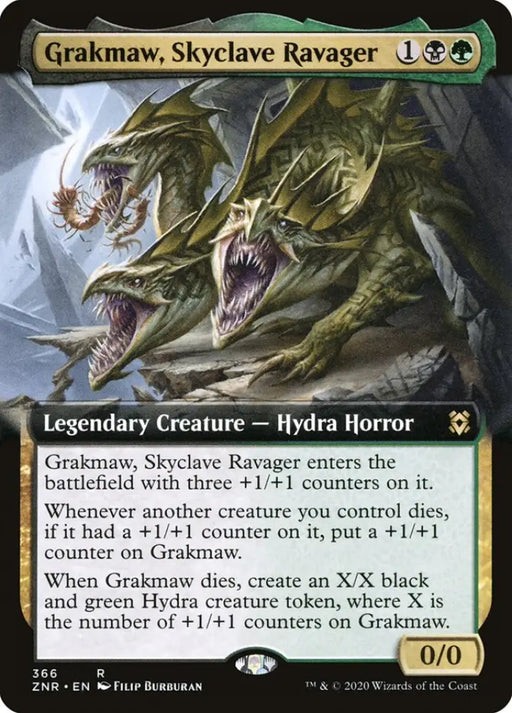 Grakmaw Skyclave Ravager (Extended Art) [Zendikar Rising] - MTG Single