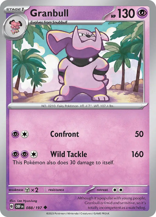 Granbull (088/197) [Scarlet & Violet: Obsidian Flames] - Pokemon Single