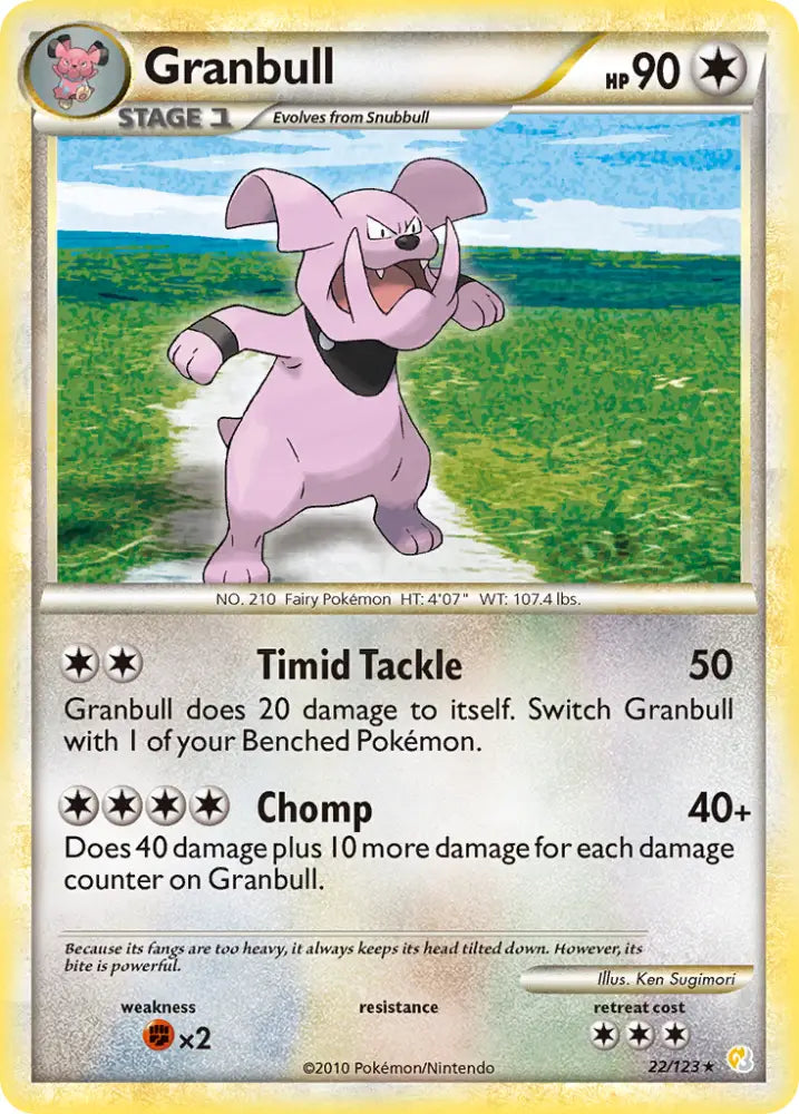 Granbull (22/123) [HeartGold & SoulSilver: Base Set] - Pokemon Single
