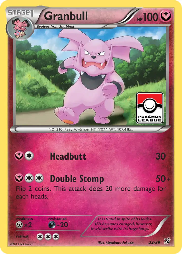 Granbull (23/39) [XY: Kalos Starter Set] - Pokemon Single