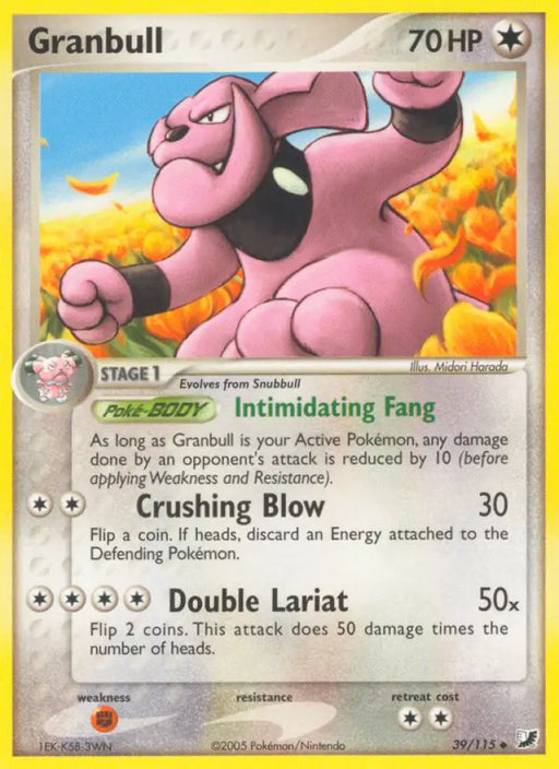 Granbull (39/115) [EX: Unseen Forces] - Pokemon Single