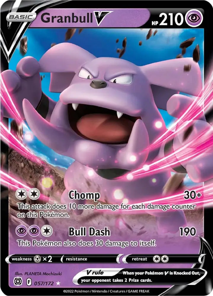 Granbull V (057/172) [Sword & Shield: Brilliant Stars] - Pokemon Single