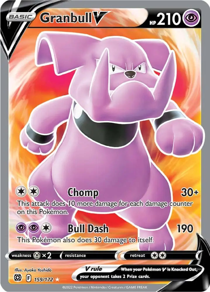 Granbull V (159/172) [Sword & Shield: Brilliant Stars] - Pokemon Single