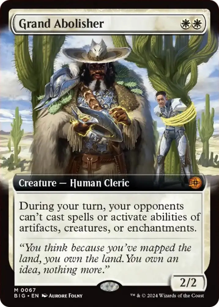 Grand Abolisher (Extended Art) [Outlaws of Thunder Junction: The Big Score] - MTG Single