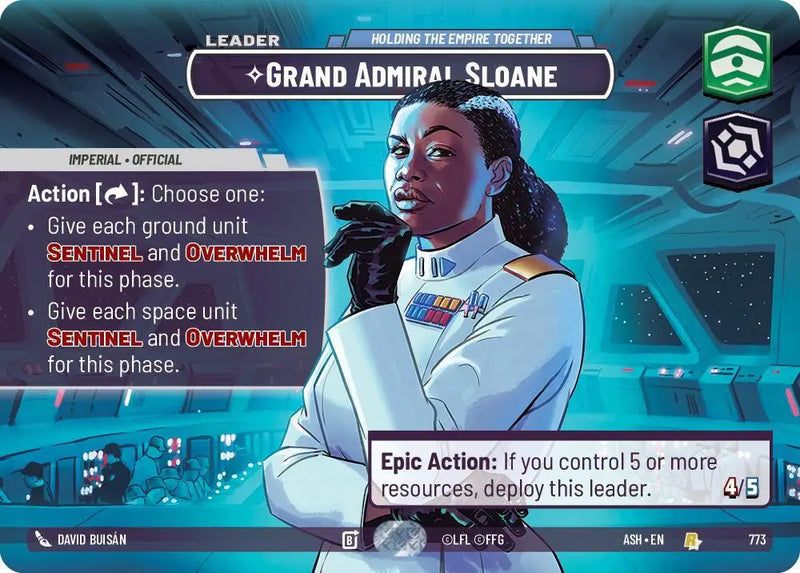Grand Admiral Sloane - Holding the Empire Together (Showcase) (773) [Ashes of the Empire]
