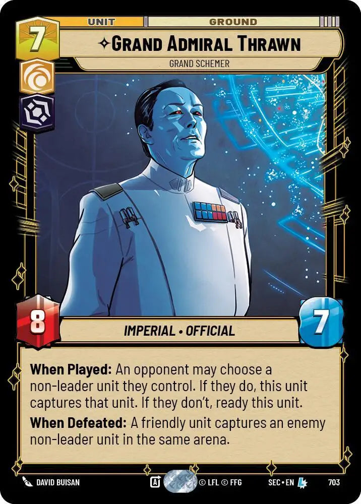 Grand Admiral Thrawn - Grand Schemer (Foil) (703) [Secrets of Power]