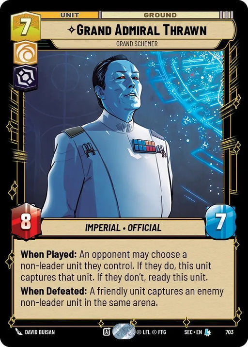 Grand Admiral Thrawn - Grand Schemer (Foil) (703) [Secrets of Power]