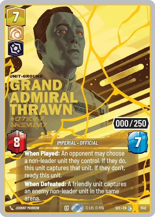 Grand Admiral Thrawn - Grand Schemer (Serialized) (Gold) (1140) [Secrets of Power]