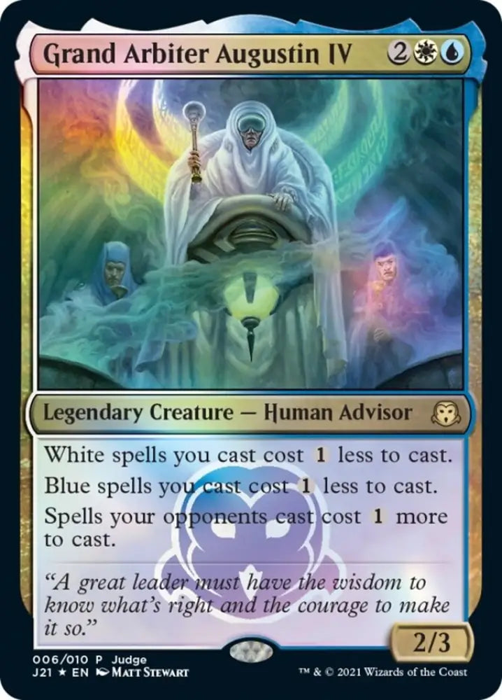 Grand Arbiter Augustin IV [Judge Gift Cards 2021] - MTG Single