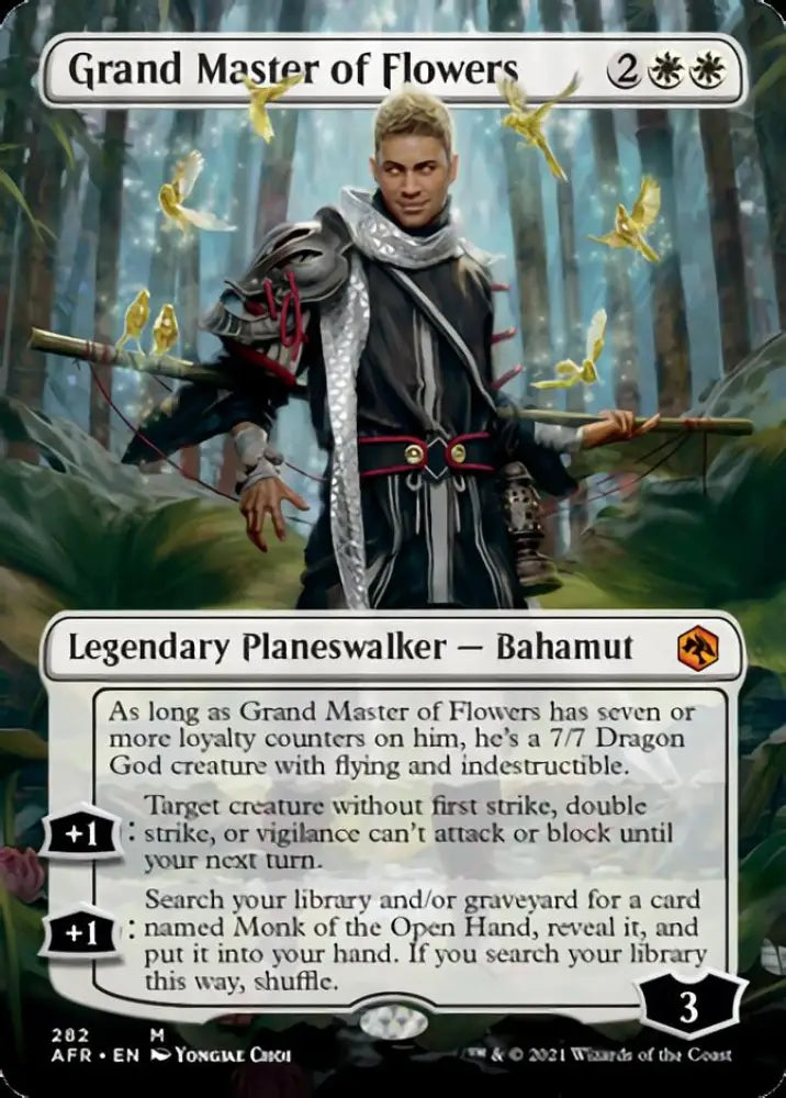 Grand Master of Flowers (Borderless) [Dungeons & Dragons: Adventures in the Forgotten Realms] - MTG Single