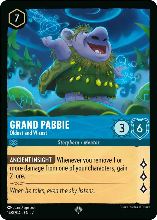 Grand Pabbie - Oldest and Wisest (148/204) [Rise of the Floodborn] - Lorcana Single