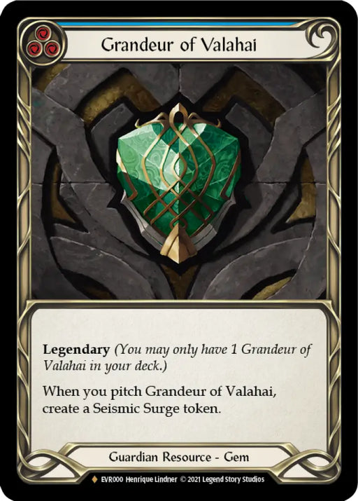 Grandeur of Valahai [Everfest] 1st Edition Cold Foil - Flesh And Blood Single