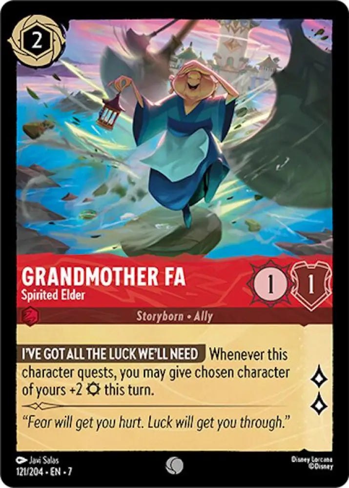 Grandmother Fa - Spirited Elder (121/204) [Archazia’s Island] - Lorcana Single