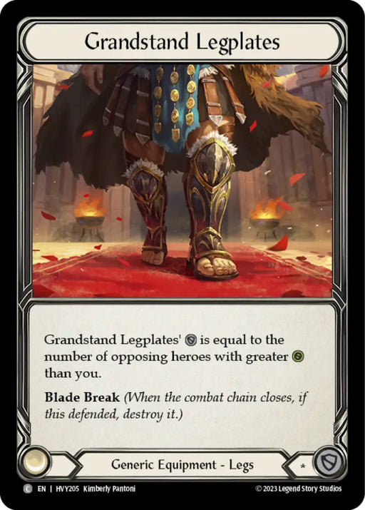 Grandstand Legplates [Heavy Hitters] Cold Foil - Flesh And Blood Single