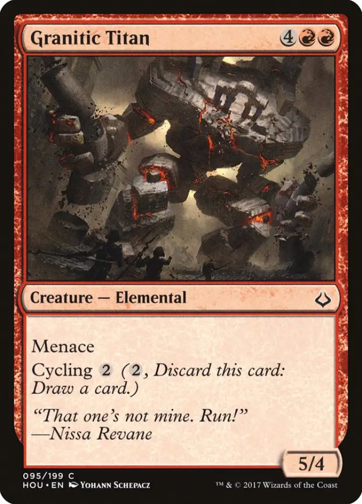 Granitic Titan [Hour of Devastation] - MTG Single