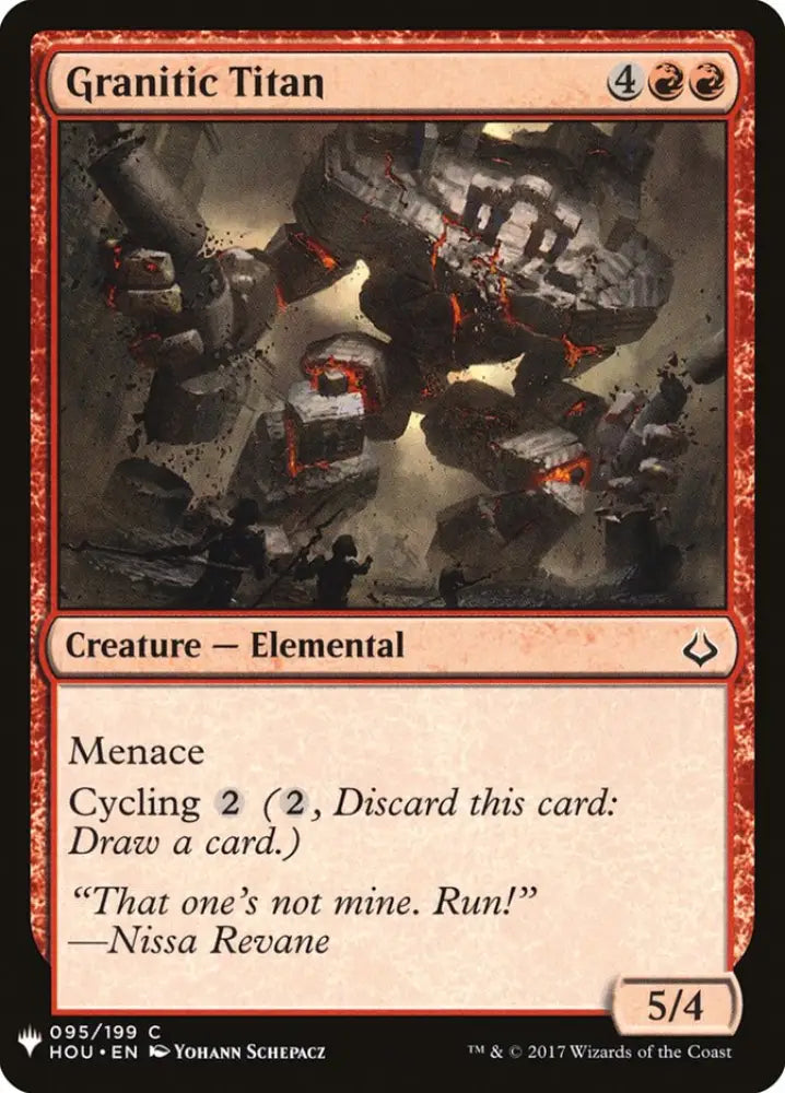 Granitic Titan [Mystery Booster] - MTG Single