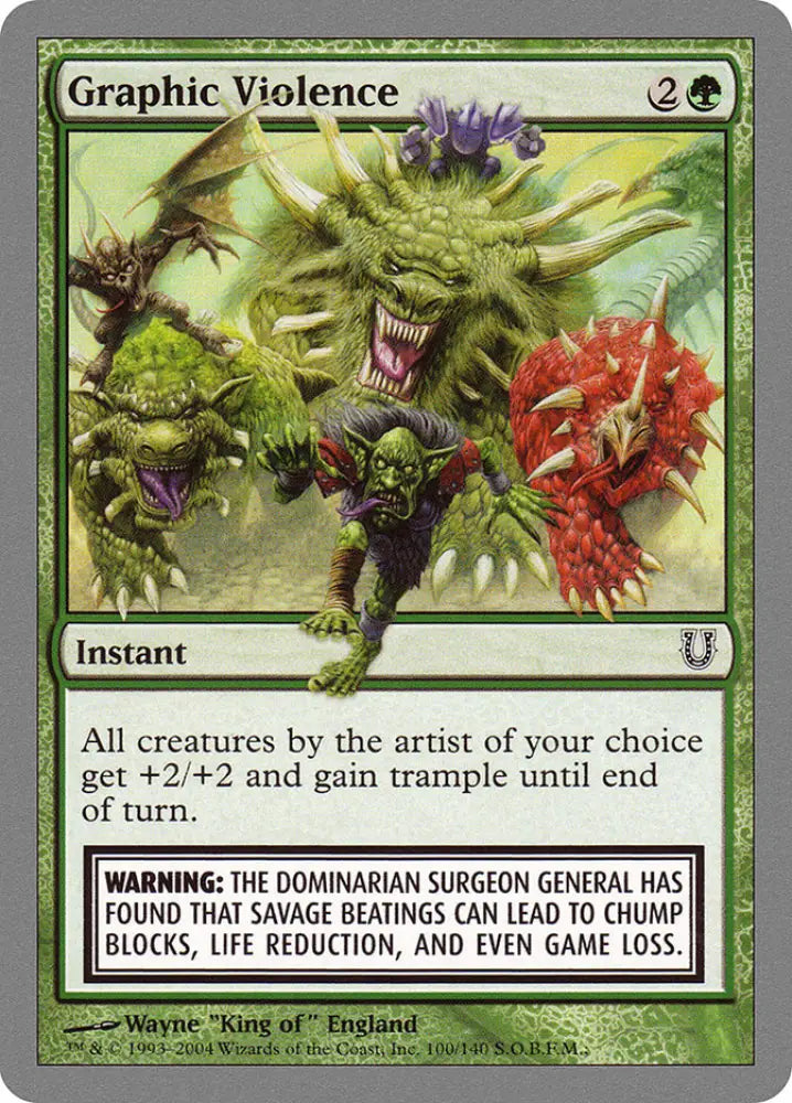 Graphic Violence [Unhinged] - MTG Single