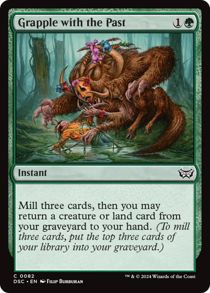 Grapple with the Past [Duskmourn: House of Horror Commander] - MTG Single