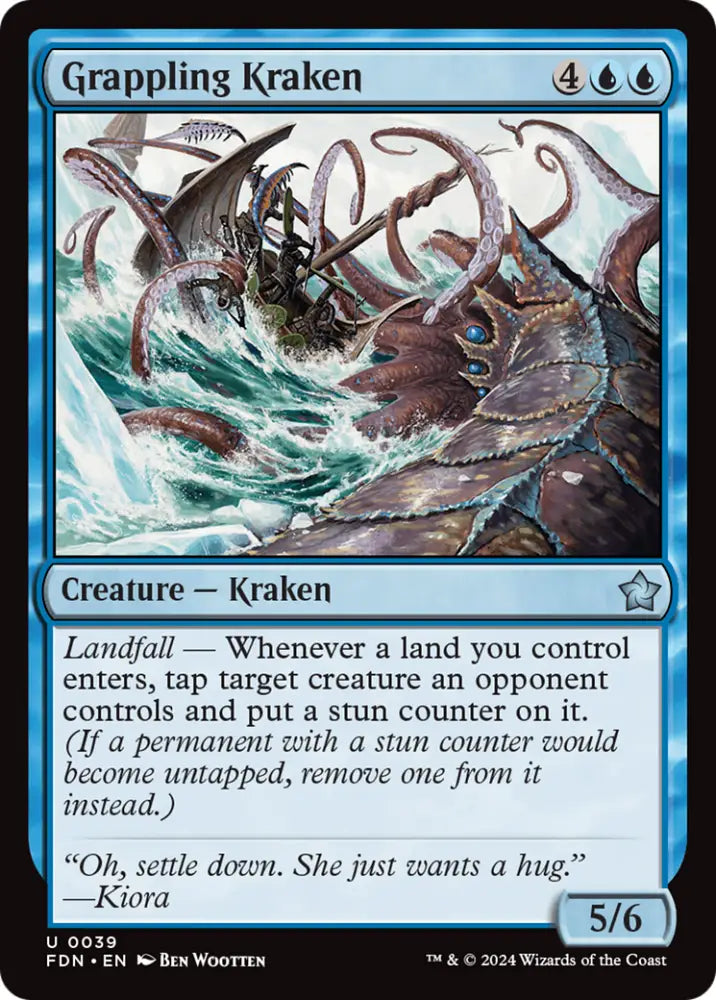 Grappling Kraken [Foundations] - MTG Single