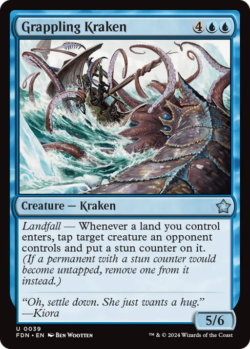 Grappling Kraken [Foundations] - MTG Single